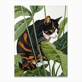 Cat In The Jungle 40 Canvas Print