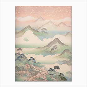 Mount Akagi In Gunma Japanese Landscape 1 Canvas Print