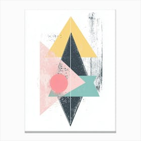 Abstract Triangles Canvas Print