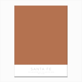 The Colour Block Collection - Santa Fe Canvas Print