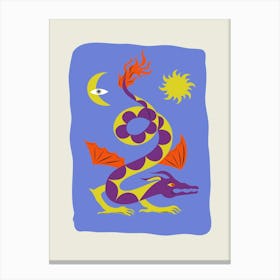 Chinese Dragon Art Print 4 Canvas Print