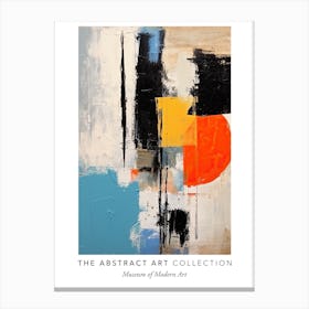 Colourful Abstract Painting 2 Exhibition Poster Canvas Print