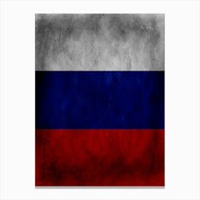 Russia Flag Texture Canvas Print