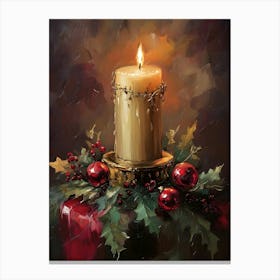 Christmas Candle 3 Canvas Print