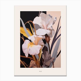 Flower Illustration Iris 1 Poster Canvas Print