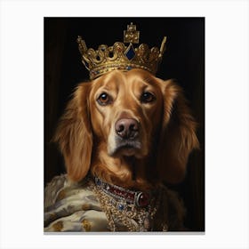 Golden Retriever King Canvas Print