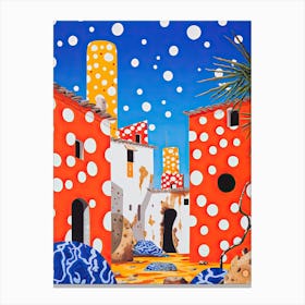 Porto Cesareo, Italy, Illustration In The Style Of Pop Art 3 Canvas Print
