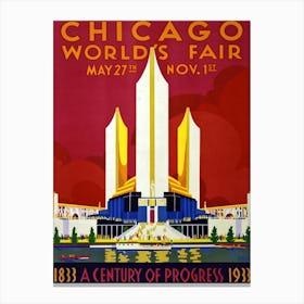 Chicago World's Fair 1933 Canvas Print