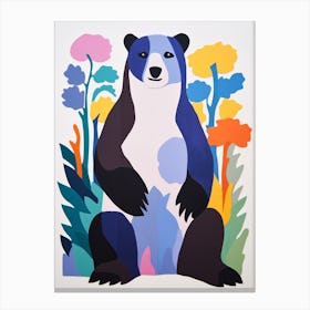 Colourful Kids Animal Art Sea Otter 2 Canvas Print