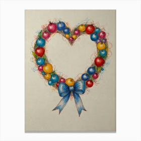 Heart Wreath 3 Canvas Print