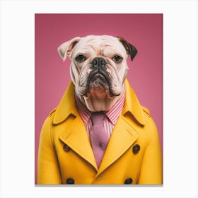 A Bulldog Dog 5 Canvas Print