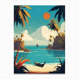 Tropical Island Canvas Print