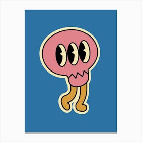 Pink Squid Canvas Print