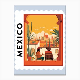 Mexico 2 Travel Stamp Poster Canvas Print