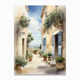 Puglia, Italy with olive trees 4 Canvas Print