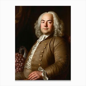 Portrait Of Georg Friedrich Handel Canvas Print