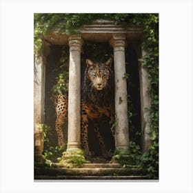 Leopard And The Tiger Canvas Print