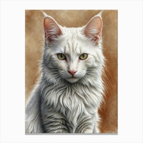 White Cat 1 Canvas Print