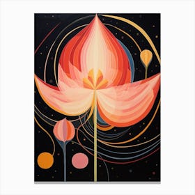 Tulip 1 Hilma Af Klint Inspired Flower Illustration Canvas Print