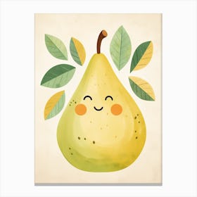 Friendly Kids Pear 6 Canvas Print