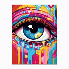 Colorful Eye Canvas Print