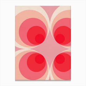 Pink Circles Canvas Print