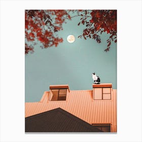 The Cat On The Roof Canvas Print