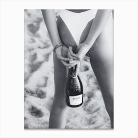 Champagne On The Beach Canvas Print