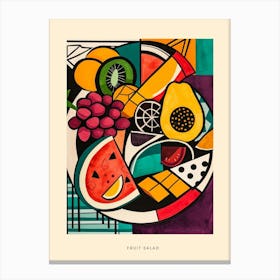 Fruit Salad  Art Deco Poster Canvas Print