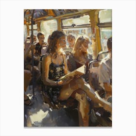 'People On A Bus' Canvas Print