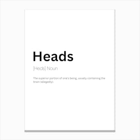 Heads Definition Meaning Stampe su tela