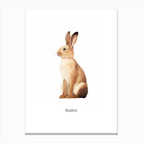 Rabbit Kids Animal Poster Canvas Print