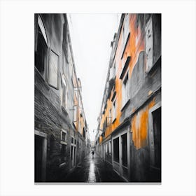Venice In Rain Canvas Print