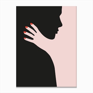 In Her The Palm Of Her Hand_B Canvas Print