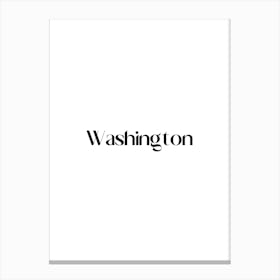 Washington Logo Canvas Print