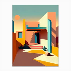 House In The Desert 1 Canvas Print