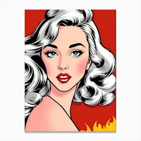 Dotted Dreams: The Art of Modern Nostalgia Pop Art Canvas Print