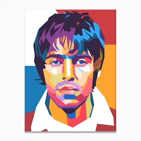 Liam Gallagher oasis pop art style Canvas Print