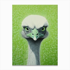 Ohara Koson Inspired Bird Painting Emu 1 Canvas Print