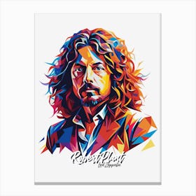 Led Zeppelin 05 Portrait Music Icon Style WPAP Pop Art Canvas Print