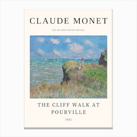 Cliff Walk At Pourville - Claude Monet Canvas Print
