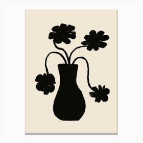 Flowers In A Vase Canvas Print