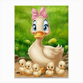 Duck Family 1 Canvas Print