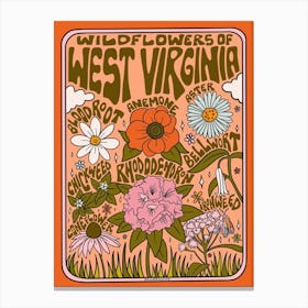 West Virginia Wildflowers Canvas Print
