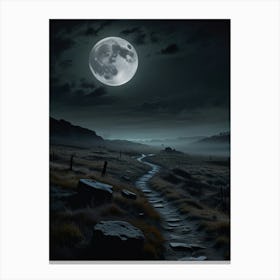 Full Moon In The Sky 1 Canvas Print