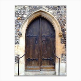 Door To St Mary'S Church Canvas Print