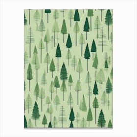 Pine Trees Canvas Print