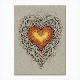 Celtic Heart 1 Canvas Print