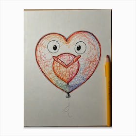 Heart Balloon 10 Canvas Print