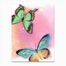 Watercolor Butterflies Canvas Print